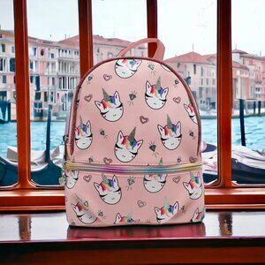 OMG Brand, Unicorn Bling, Mini Backpack, Travel and Overnight, Pink, Rainbow